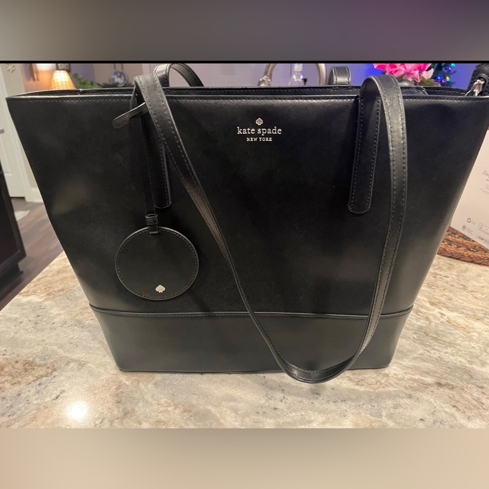 Kate Spade Black Leather Tote